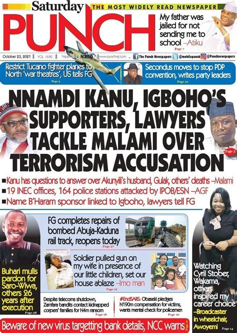 webmaster nigerian newspapers today
